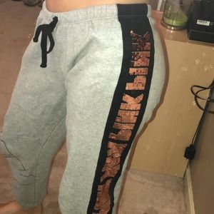 VS Pink Grey Sweatpants